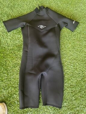 Rip Curl Black Short-Sleeve Kids wetsuit